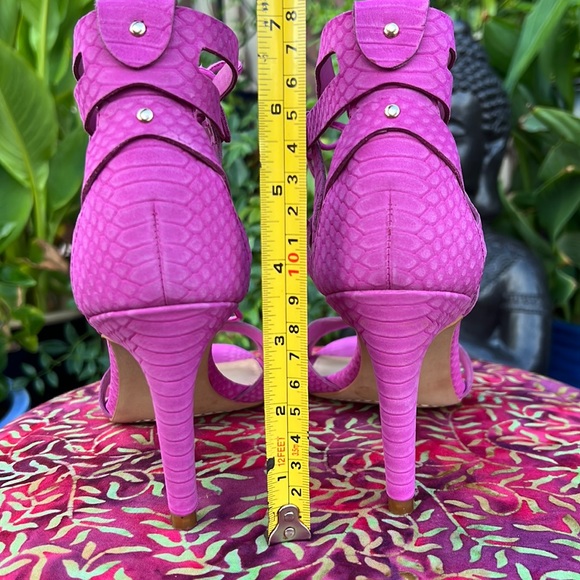 Vince Camuto Pink Orchid Strappy High Heel Summer Sandals - Picture 17 of 17